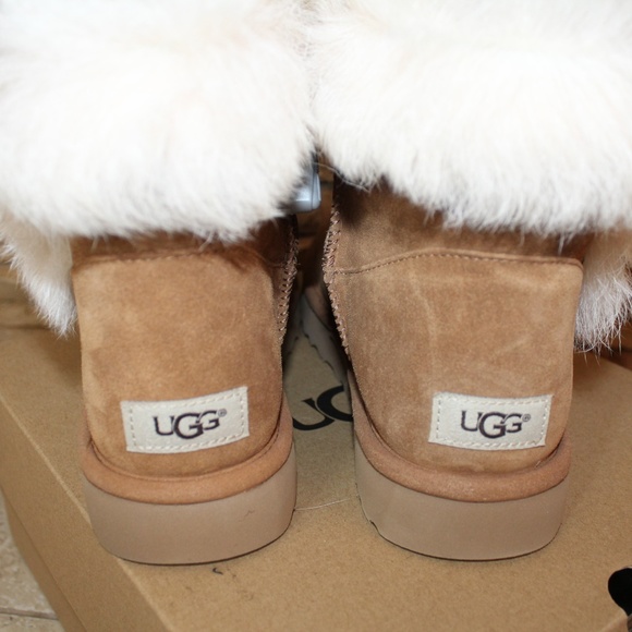 UGG MILLA MINI Toscana Fluff Suede Shearling Boots - Picture 5 of 8